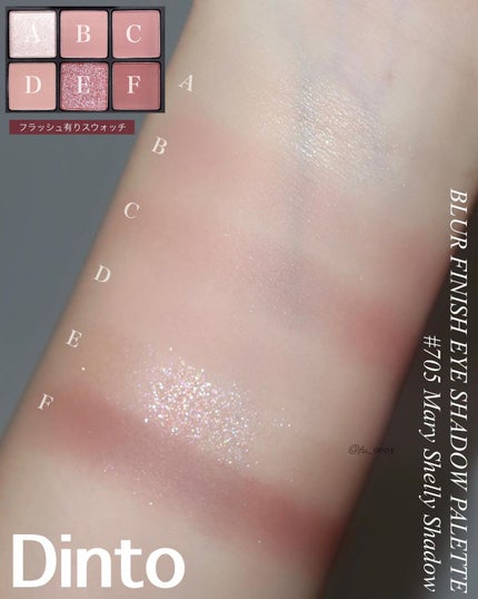 ブラーフィニシュシャドウパレット/Dinto/アイシャドウパレットを使ったクチコミ(7枚目)