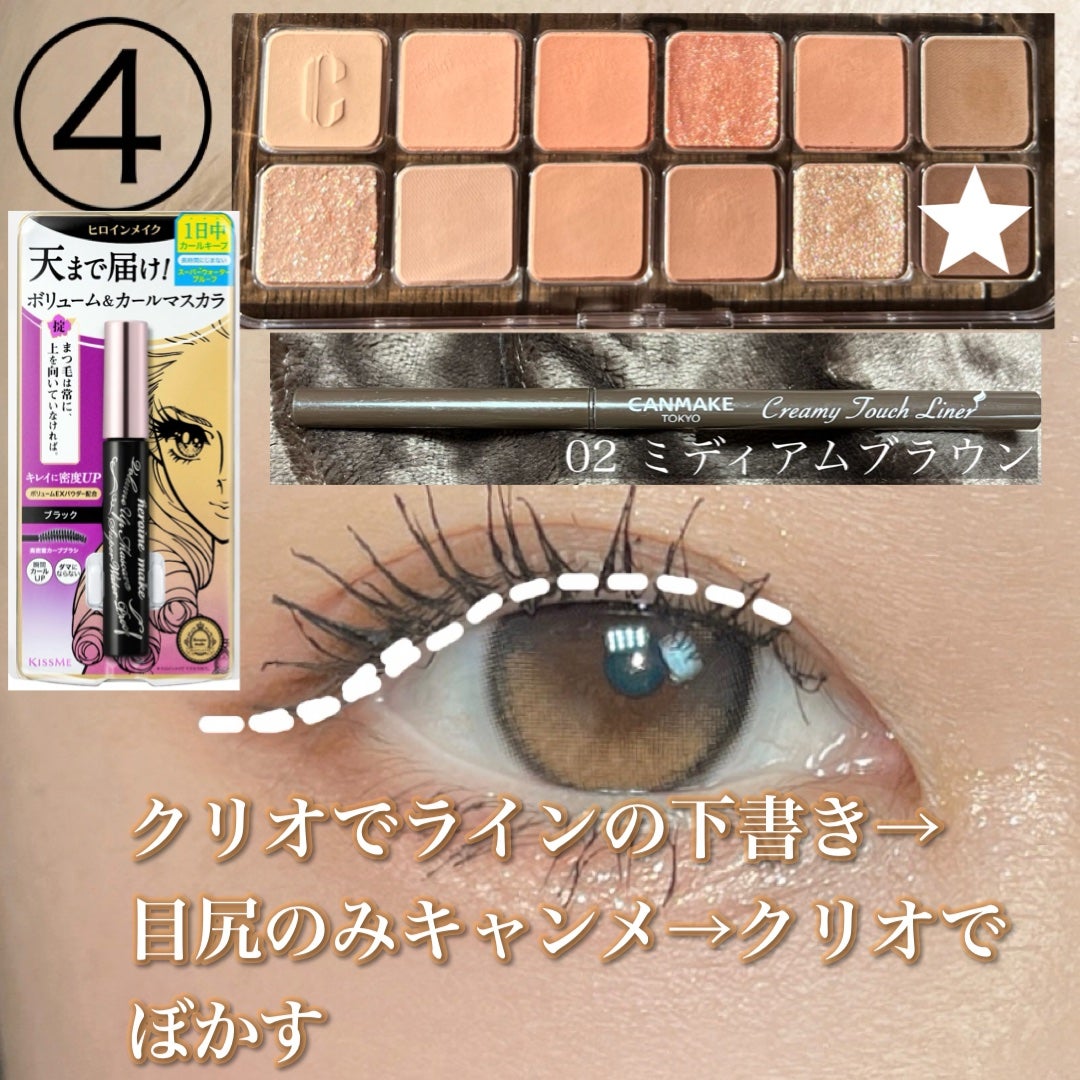 「密着アイライナー」クリームペンシル/デジャヴュ/ペンシルアイライナーを使ったクチコミ(5枚目)