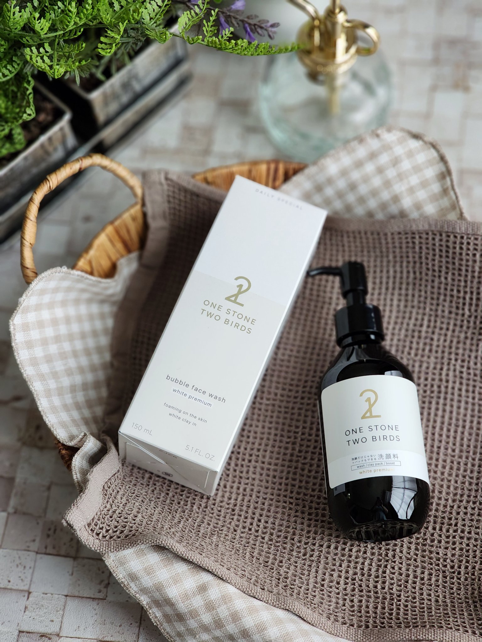 洗顔だけじゃない＋パックもできる洗顔料 ホワイトプレミアム/ONE STONE TWO BIRDS/その他洗顔料を使ったクチコミ（3枚目）