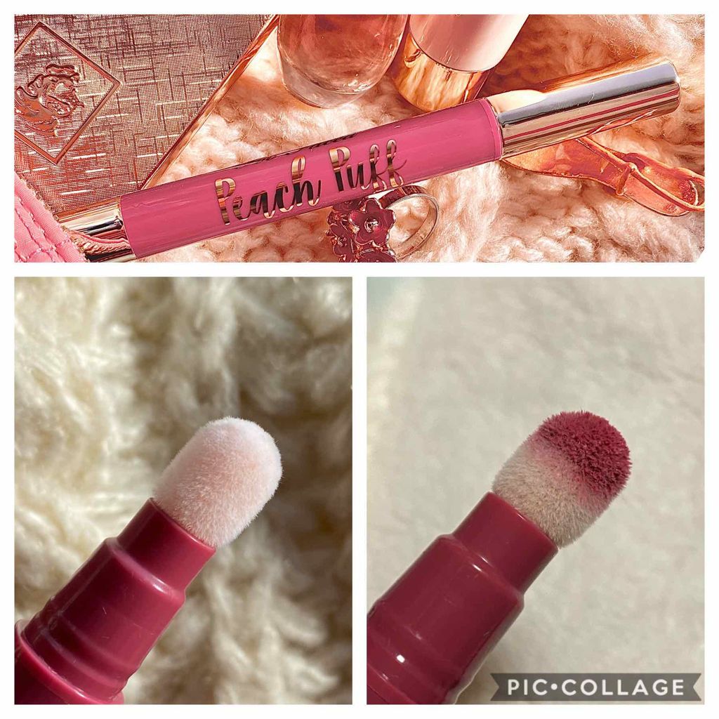 ピーチパフ ロングウェアリング マット リップカラー /Too Faced/口紅を使ったクチコミ(2枚目)