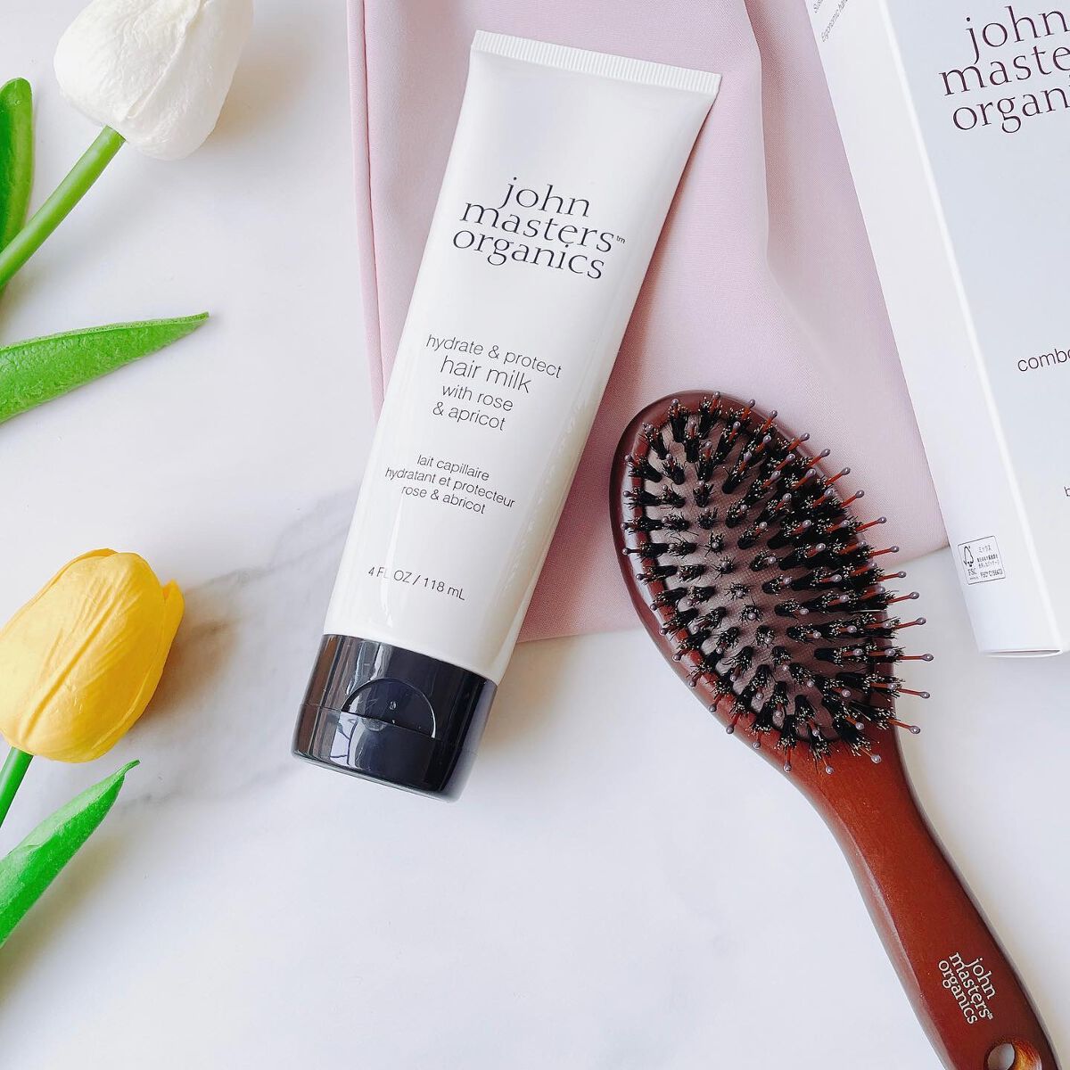 コンボパドルブラシ/john masters organics/ヘアブラシを使ったクチコミ（2枚目）