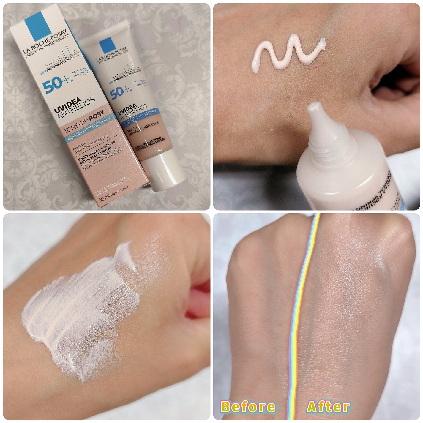 UVイデア XL プロテクショントーンアップ ローズ/ラ ロッシュ ポゼ/日焼け止めクリームを使ったクチコミ(2枚目)