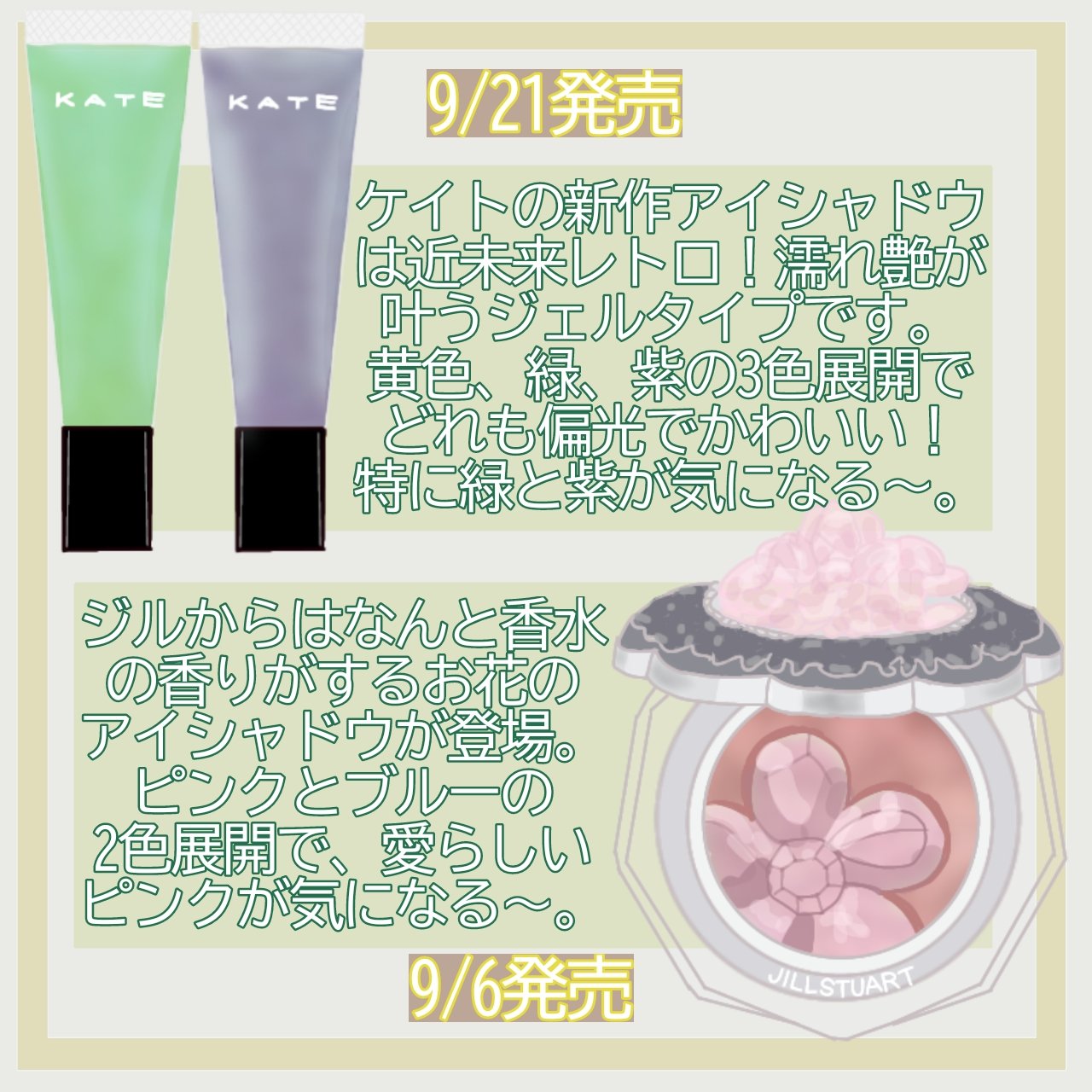 ケイト ミラージェルシャドウ EX-1 ひみつの宝石玩具店(オレンジカラー×レッドラメ) (限定)10g/KATE/ジェル・クリームアイシャドウを使ったクチコミ（3枚目）