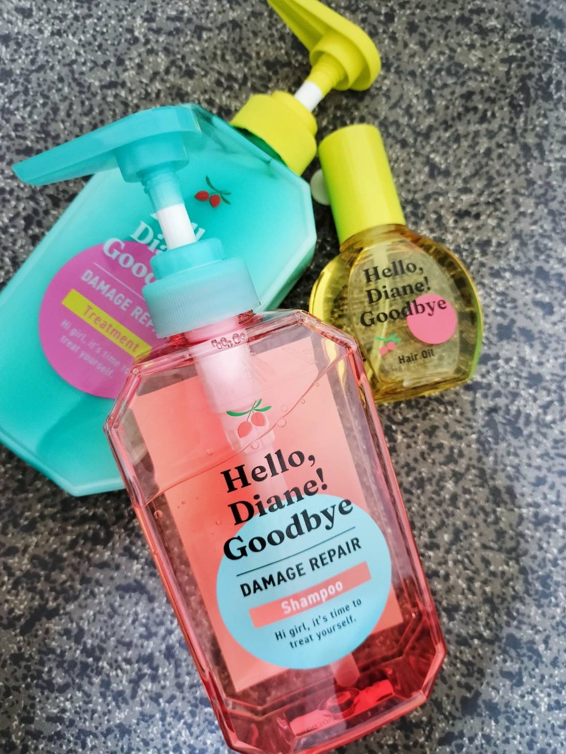 ハローダイアン グッバイ ダメージリペア シャンプー/トリートメント/ダイアン/市販シャンプーを使ったクチコミ（1枚目）