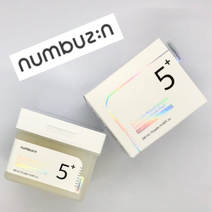 5番 白玉グルタチオンCフィルムパッド/numbuzin/トナーパッドを使ったクチコミ(1枚目)