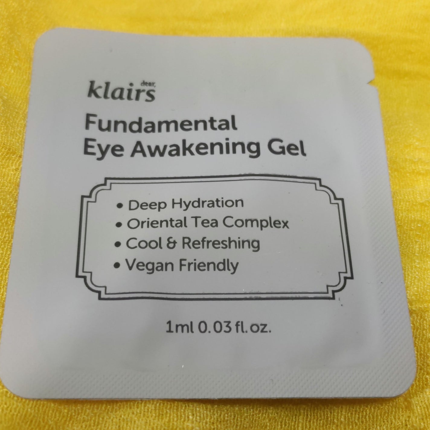 ファンダメンタルアイアウェイク二ングジェル(35ml)/Klairs/アイケア・アイクリームを使ったクチコミ(1枚目)