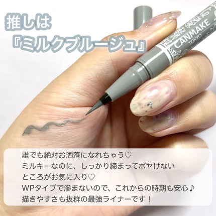 ラスティングリキッドライナー/キャンメイク/リキッドアイライナーを使ったクチコミ(2枚目)