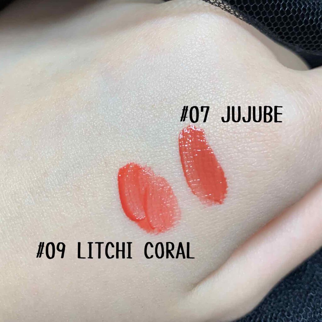 ジューシーラスティングティント/rom&nd/リップティントを使ったクチコミ(2枚目)