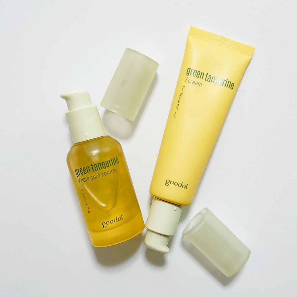 グリーンタンジェリン ビタC ダークスポットケアセラム/goodal/美容液を使ったクチコミ（1枚目）