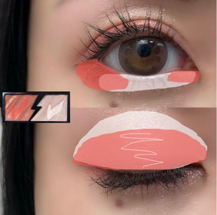 エレクトリックショックアイズ  OR-1 アプリコットサンダー/KATE/アイシャドウパレットを使ったクチコミ(3枚目)