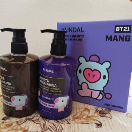 BT21 ハニー&マカダミア /ネイチャーシャンプー/プロテイントリートメントセット/KUNDAL/市販シャンプーを使ったクチコミ(1枚目)