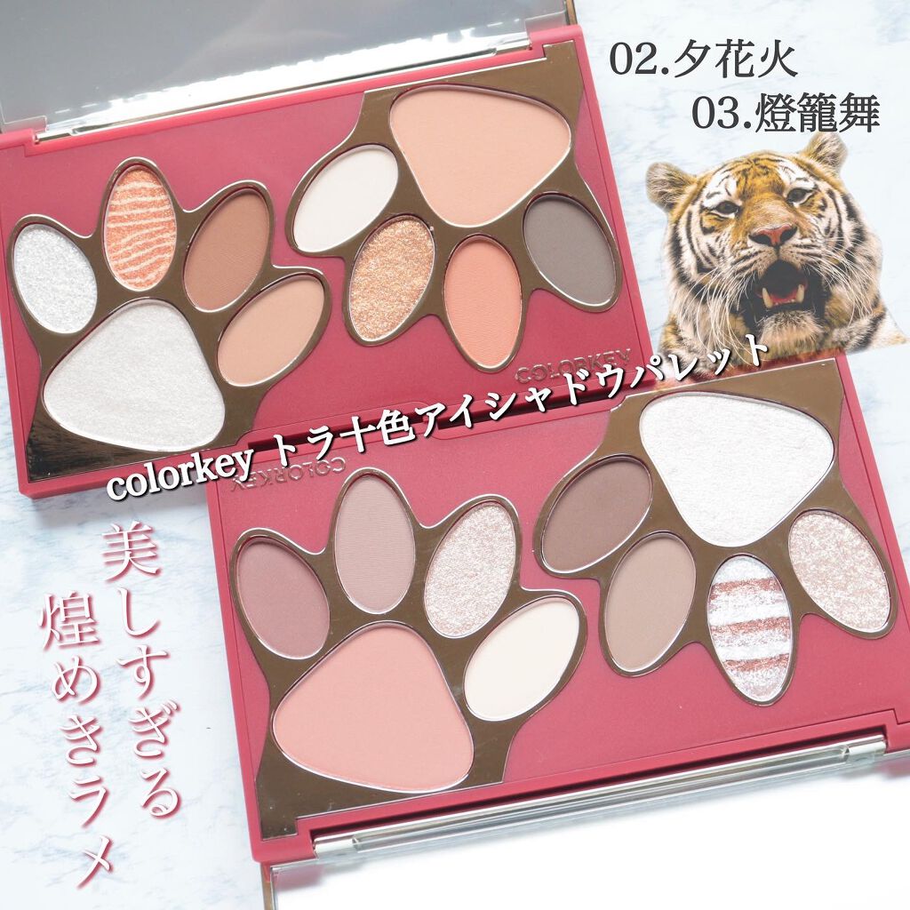 トラ十色アイシャドウパレット/COLORKEY/アイシャドウパレットを使ったクチコミ(1枚目)
