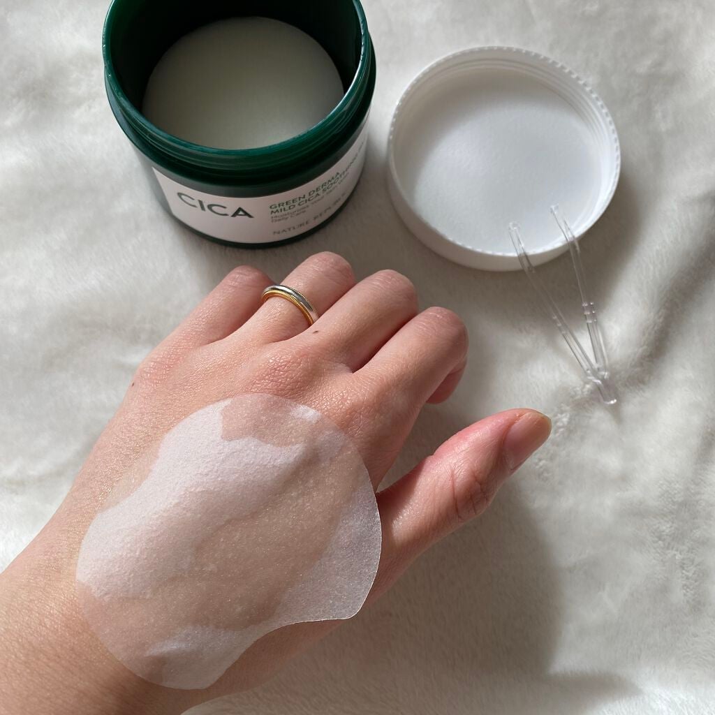 グリーンダーマCICAエッセンシャルパッド/ネイチャーリパブリック/トナーパッドを使ったクチコミ(2枚目)