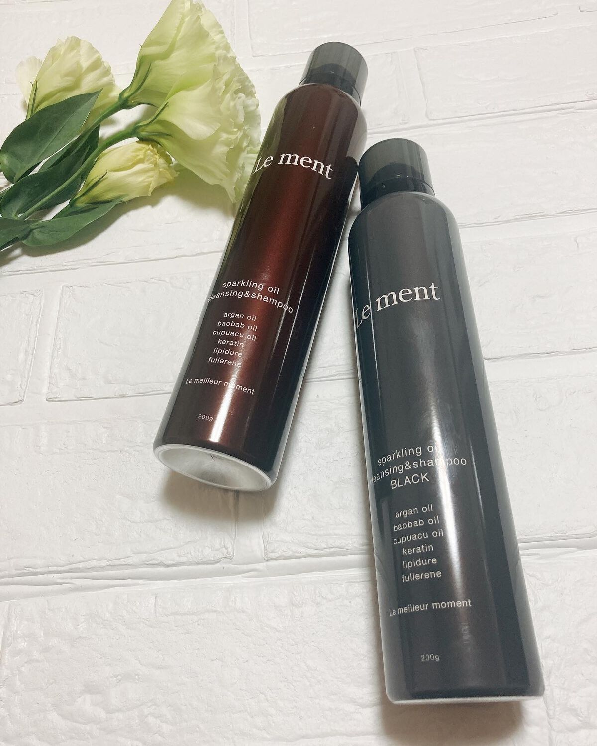 スパークリングオイル クレンジング＆シャンプー ブラック /Le ment/市販シャンプーを使ったクチコミ（1枚目）