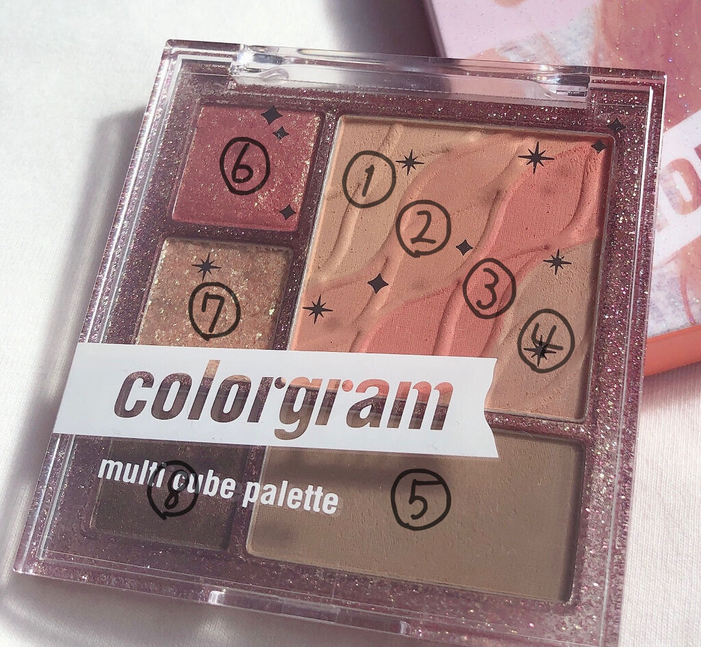 colorgram マルチキューブパレット/Colorgram/アイシャドウパレットを使ったクチコミ（2枚目）