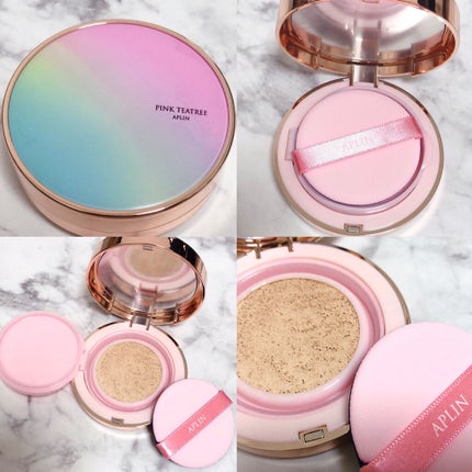 ピンクティーツリーカバークッション/APLIN/クッションファンデーションを使ったクチコミ(2枚目)