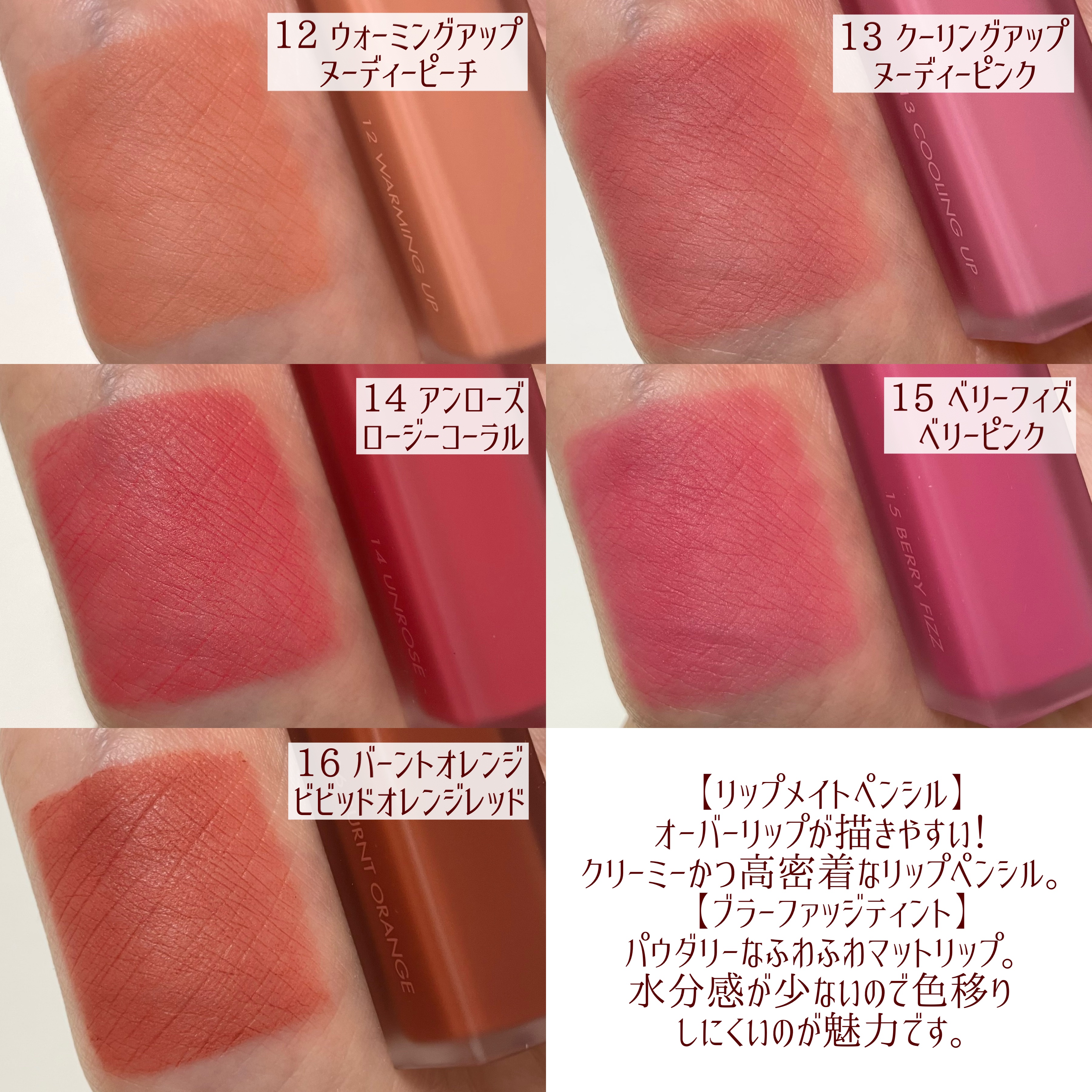 rom&nd ブラーファッジティント/rom&nd/リップティントを使ったクチコミ（3枚目）