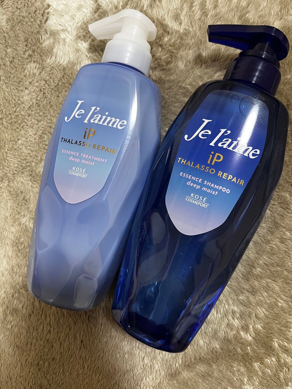 iP タラソリペア 補修美容液シャンプー/補修美容液トリートメント (ディープモイスト)/Je l'aime/市販シャンプーを使ったクチコミ(1枚目)