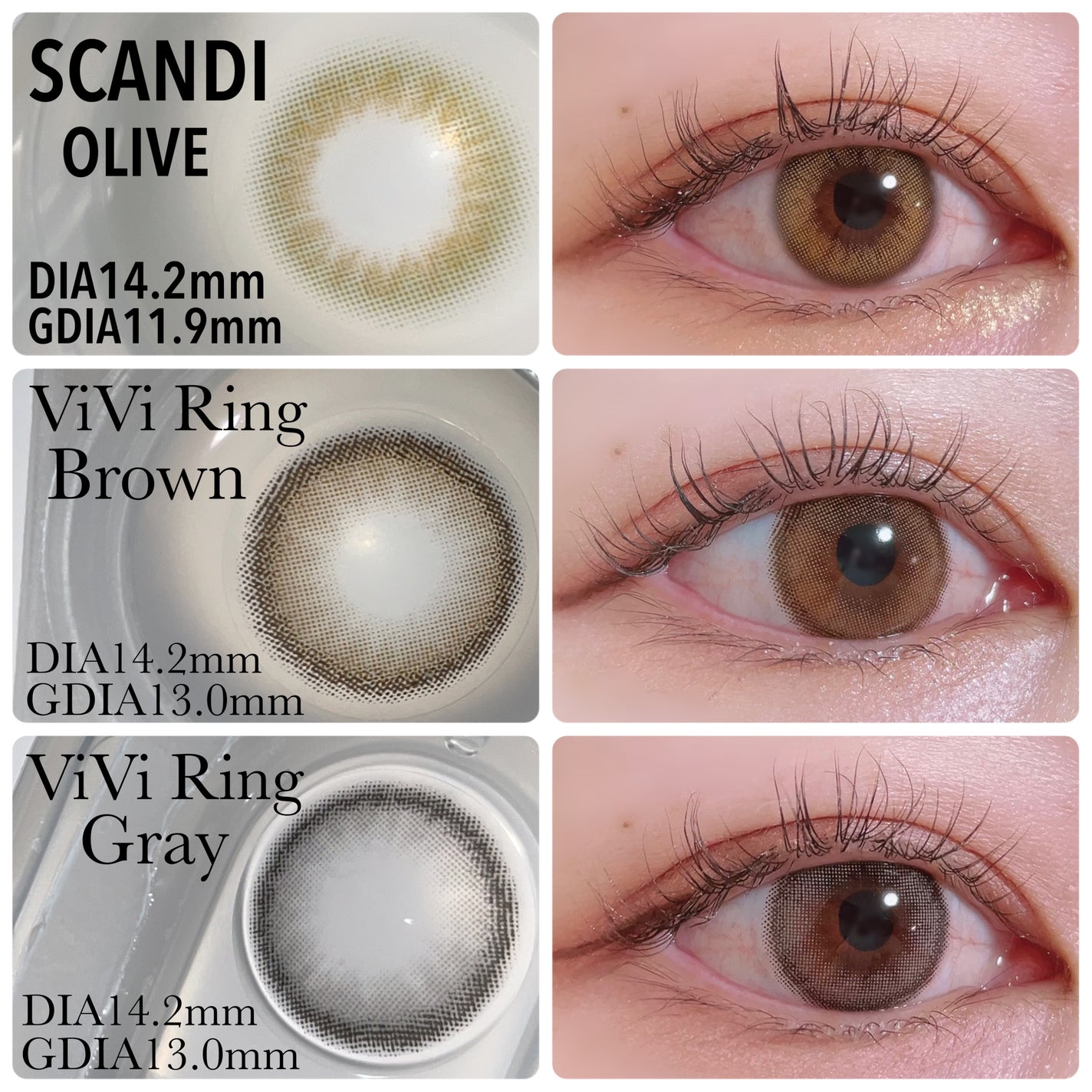 ViVi Ring 1Month/OLENS/カラーコンタクトレンズを使ったクチコミ(2枚目)