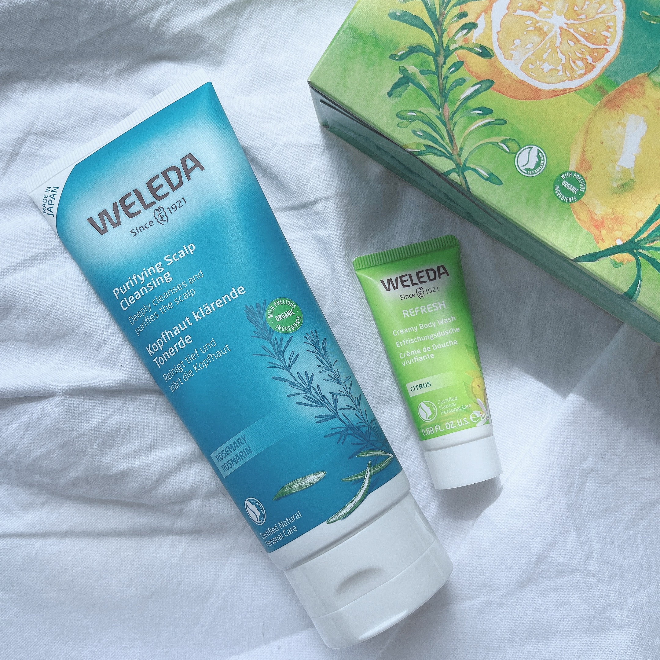 スカルプ＆ボディ リフレッシュセット/WELEDA/その他キットセットを使ったクチコミ（1枚目）