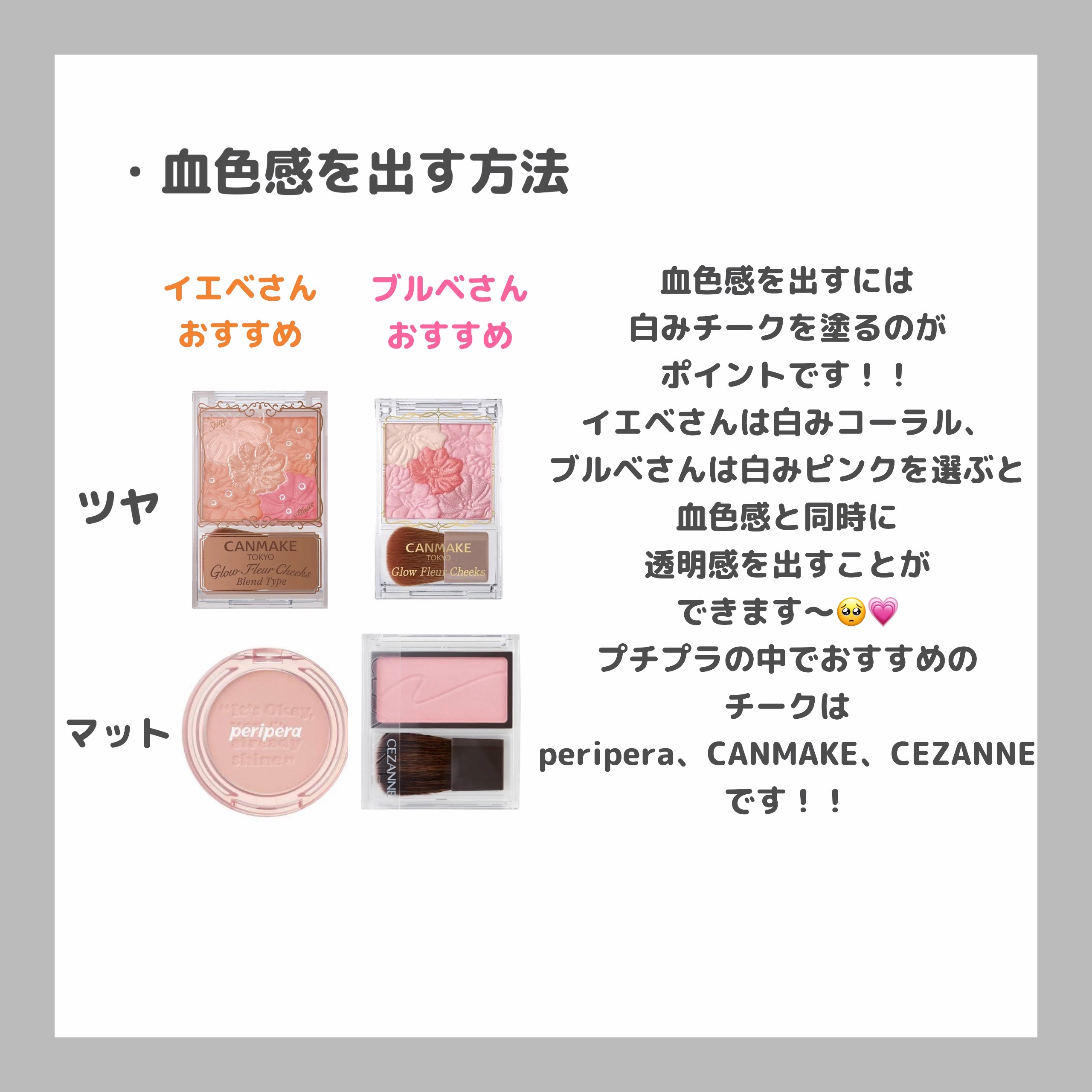 グロウフルールチークス/キャンメイク/パウダーチークを使ったクチコミ（3枚目）