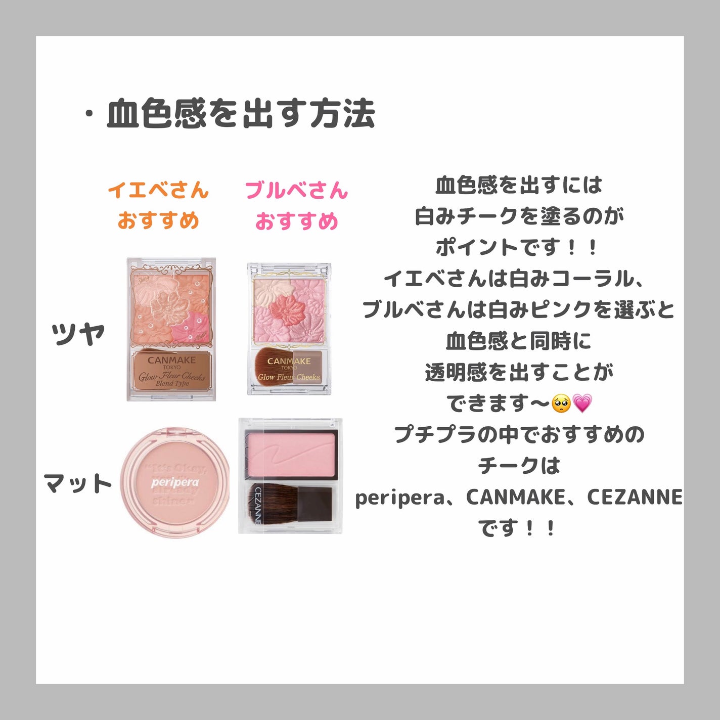 グロウフルールチークス/キャンメイク/パウダーチークを使ったクチコミ(3枚目)