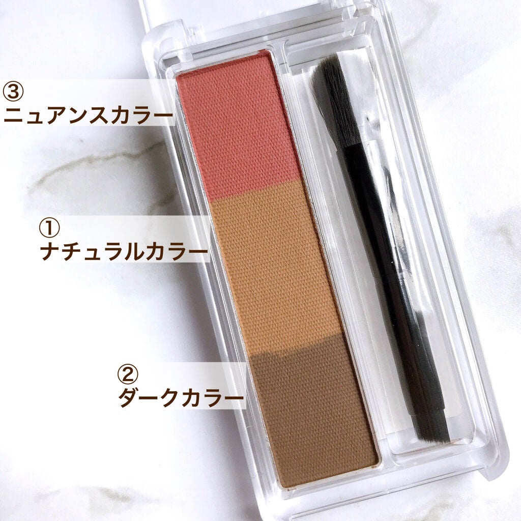 アイブロー パウダー/ちふれ/パウダーアイブロウを使ったクチコミ(3枚目)