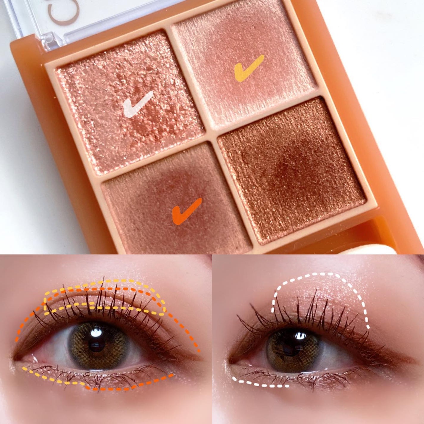 ベージュトーンアイシャドウ/CEZANNE/アイシャドウパレットを使ったクチコミ(3枚目)