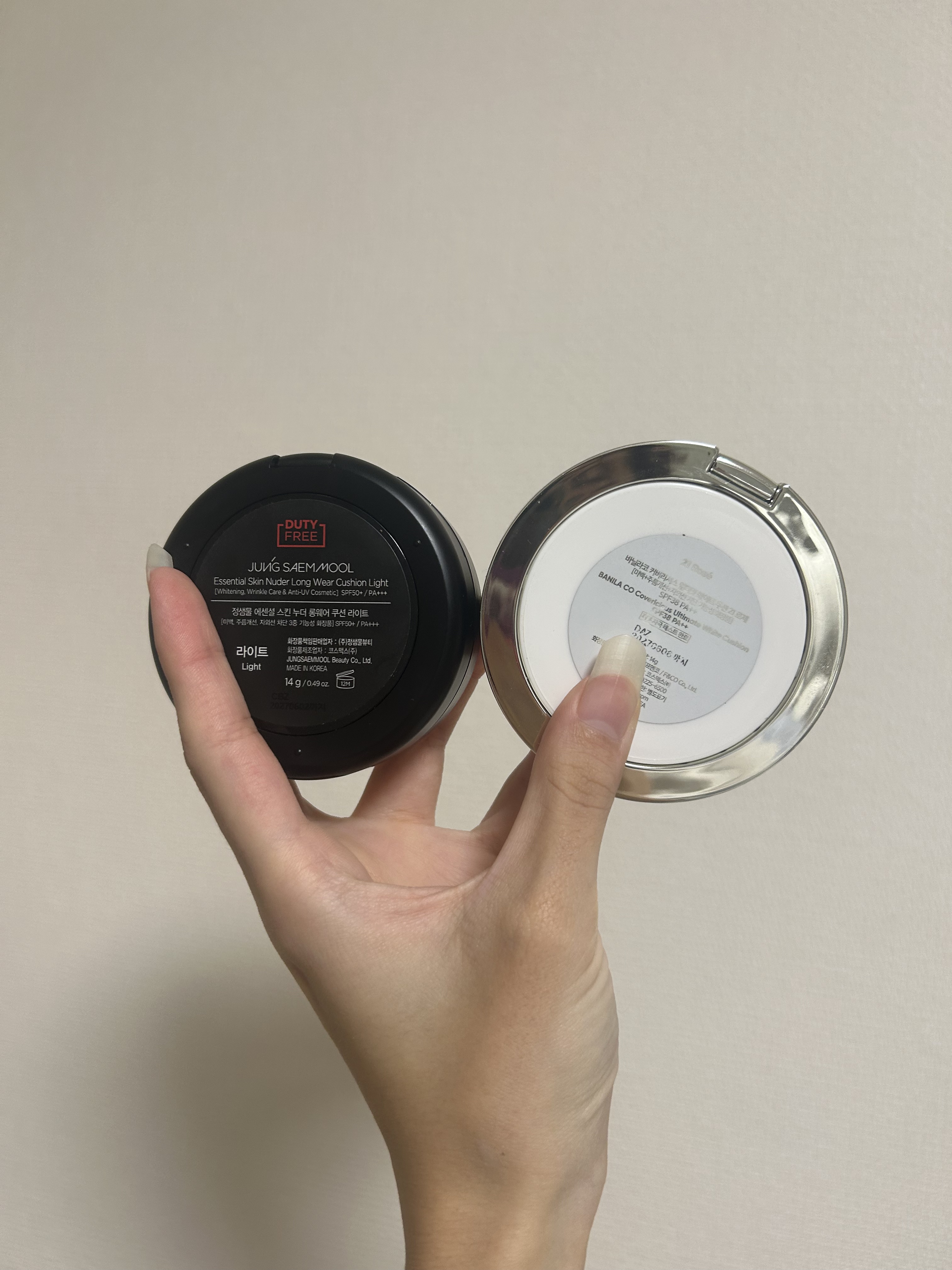 ジョンセンムル スキンヌーダーロングウェアクッション ライト/JUNG SAEM MOOL/クッションファンデーションを使ったクチコミ（2枚目）