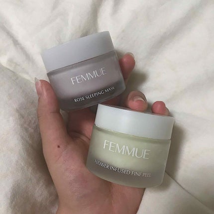 ローズウォーター スリーピングマスク/FEMMUE/フェイスクリームを使ったクチコミ(1枚目)