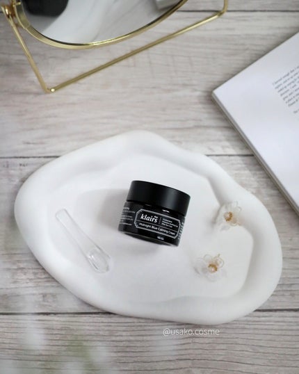 ミッドナイトブルーカーミングクリーム/Klairs/フェイスクリームを使ったクチコミ(5枚目)