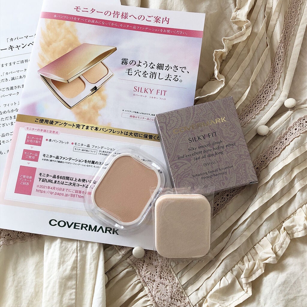 シルキー フィット/COVERMARK/パウダーファンデーションを使ったクチコミ(1枚目)