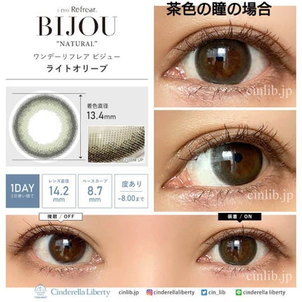 ワンデーリフレアビジュー/Refrear/ワンデー(1DAY)カラコンを使ったクチコミ(4枚目)