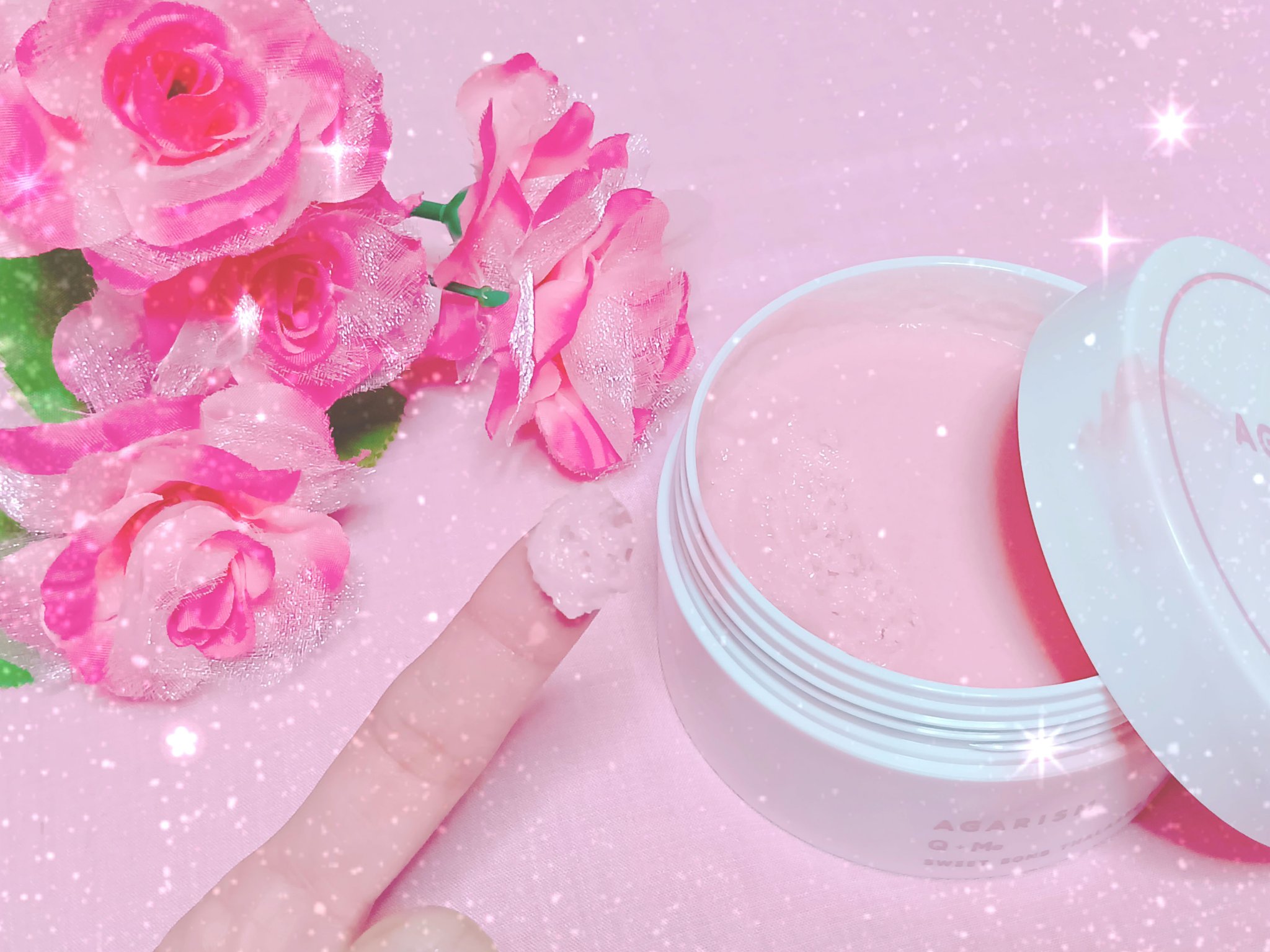 キューミースウィートボムタラソスクラブ　ピオニーブーケの香り/AGARISM/ボディスクラブを使ったクチコミ（2枚目）