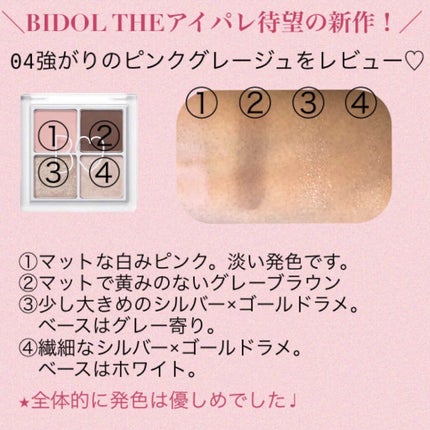 THE アイパレR/b idol/アイシャドウパレットを使ったクチコミ(2枚目)