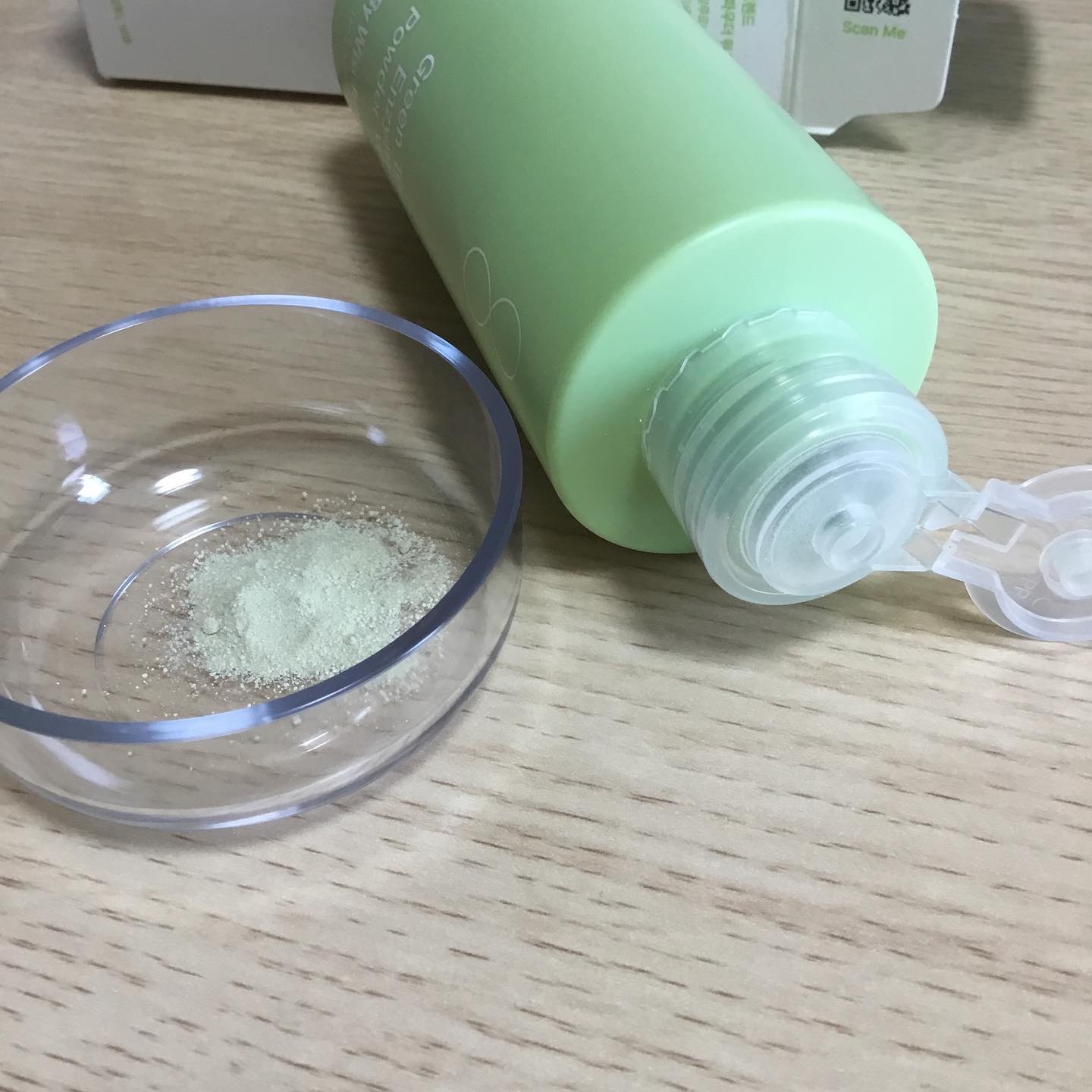 グリーンティー&エンザイムパウダーウォッシュ/By Wishtrend/洗顔パウダーを使ったクチコミ（2枚目）