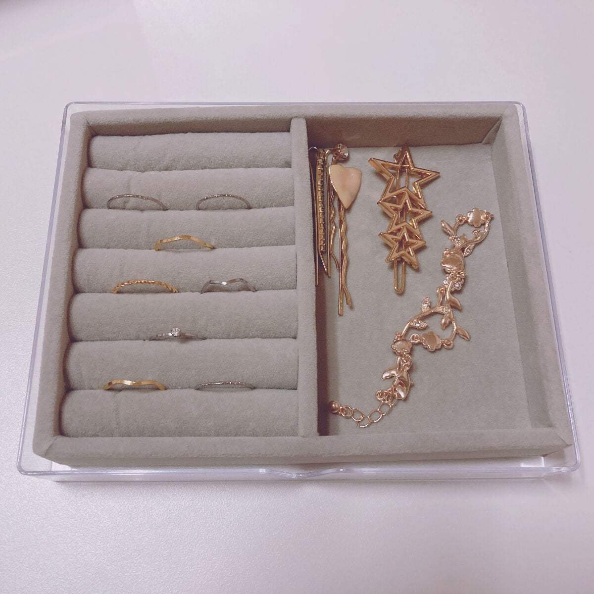 3段式クリアーケース/DAISO/その他化粧小物を使ったクチコミ(2枚目)