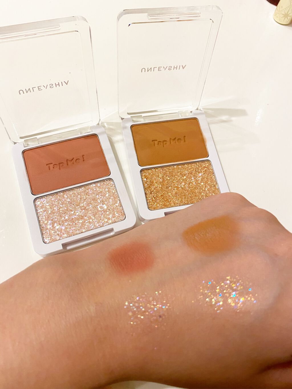 タップミー パレットデュオ/unleashia/アイシャドウパレットを使ったクチコミ(4枚目)