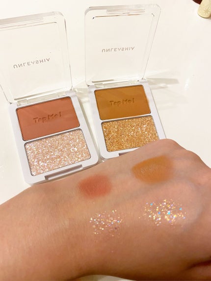 タップミー パレットデュオ/unleashia/アイシャドウパレットを使ったクチコミ(4枚目)