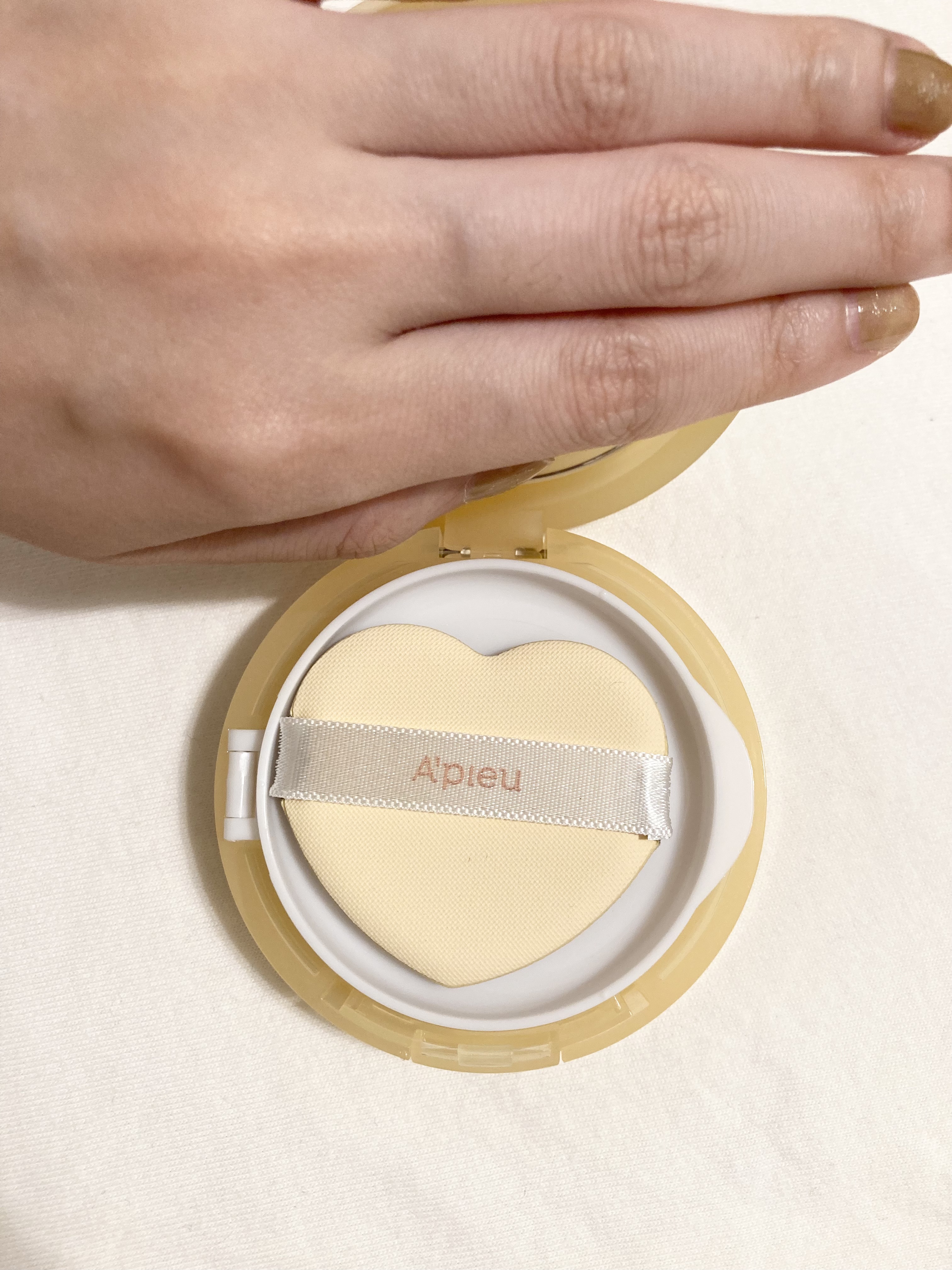 【企業限定】ウォーターロックサラサラパクト（ミモザ）/A’pieu/フェイスパウダーを使ったクチコミ（3枚目）