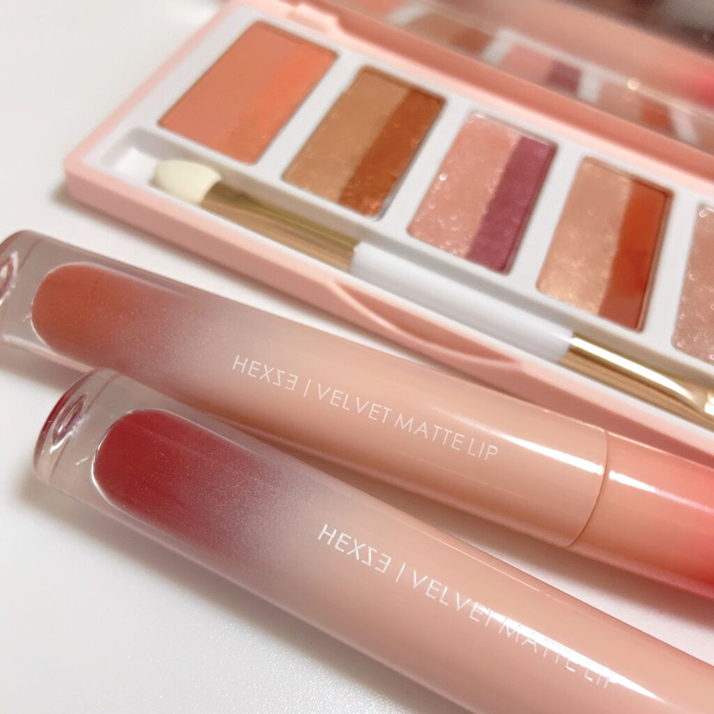 HEXZEヴェルベットマットリップグロス/HEXZE（ヘックスゼ）/リップグロスを使ったクチコミ（2枚目）