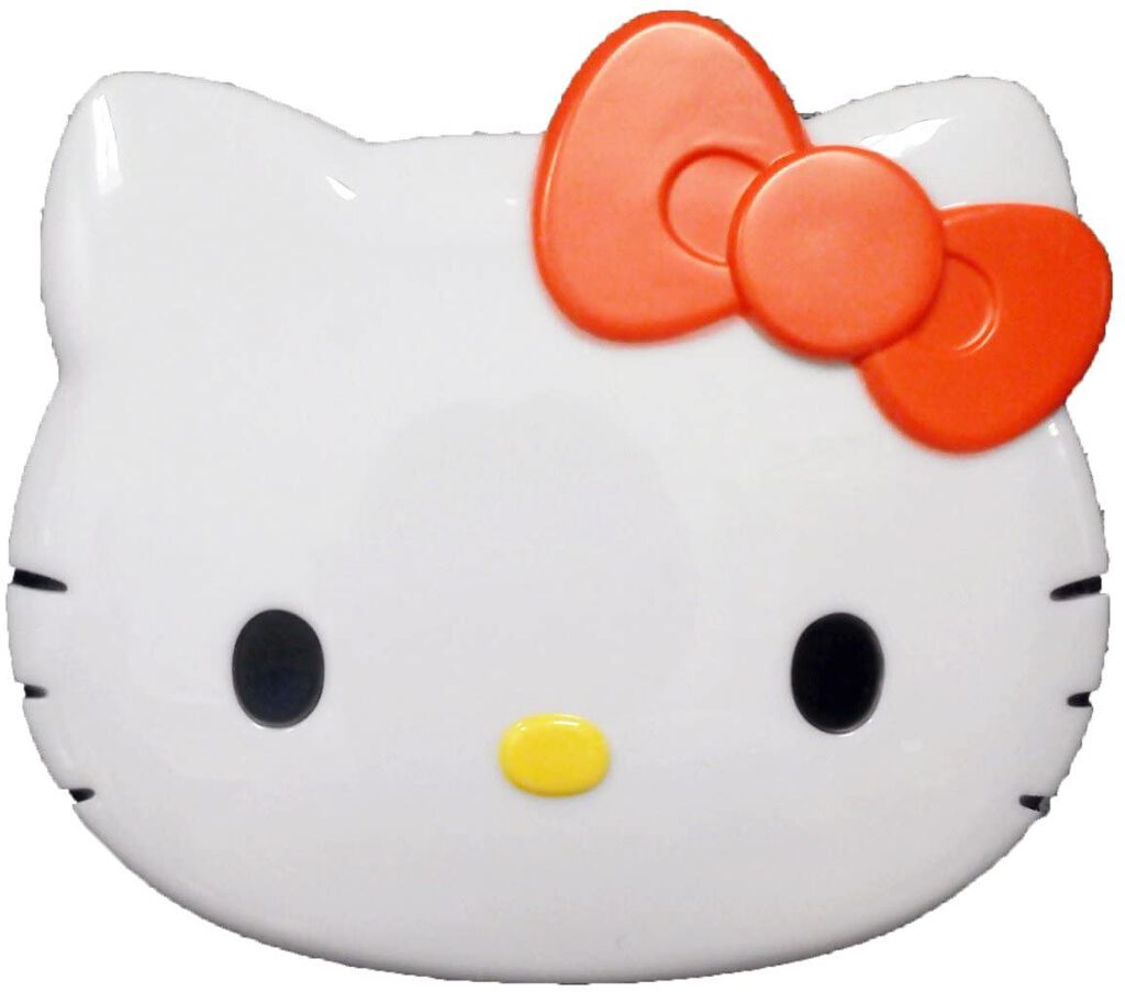 ハローキティ10倍拡大鏡付きコンパクトミラー ホワイト