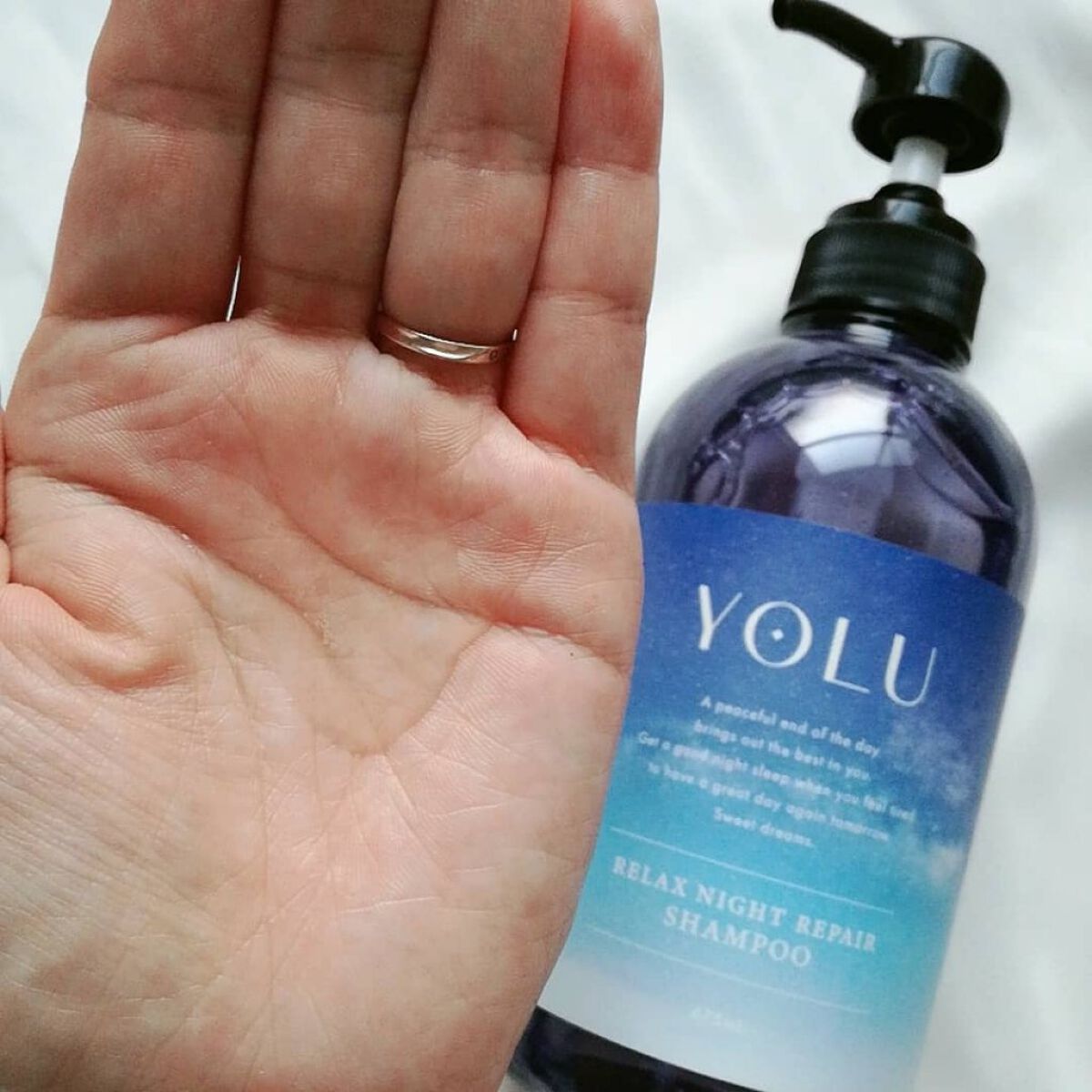 リラックスナイトリペア シャンプー/トリートメント/YOLU/市販シャンプーを使ったクチコミ(2枚目)