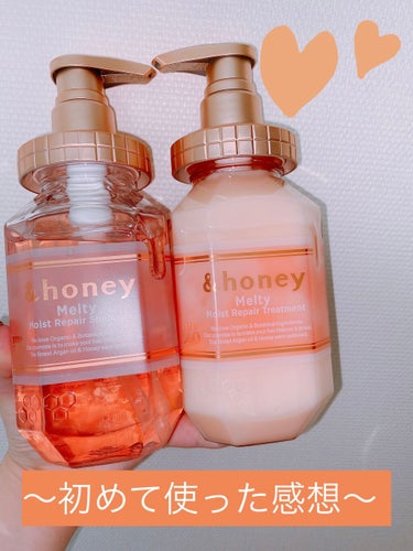 &honey Melty モイストリペア シャンプー1.0／モイストリペア ヘアトリートメント2.0/&honey/シャンプー・コンディショナーを使ったクチコミ（1枚目）