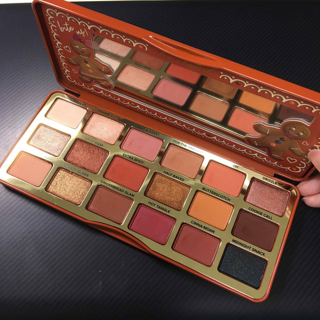 ジンジャーブレッド エクストラ スパイシー アイシャドウ パレット/Too Faced/メイクアップキットを使ったクチコミ（2枚目）