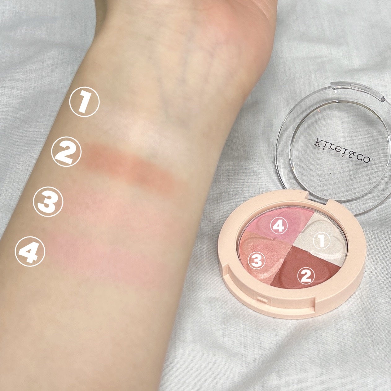 グロウパウダーチーク/Kirei&co./パウダーチークを使ったクチコミ(4枚目)