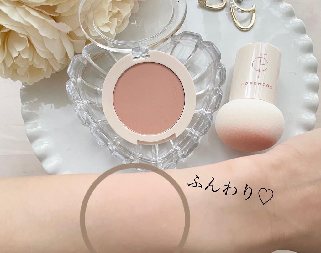 ピュアブラッシャー パフ付き/フォレンコス/パウダーチークを使ったクチコミ(3枚目)