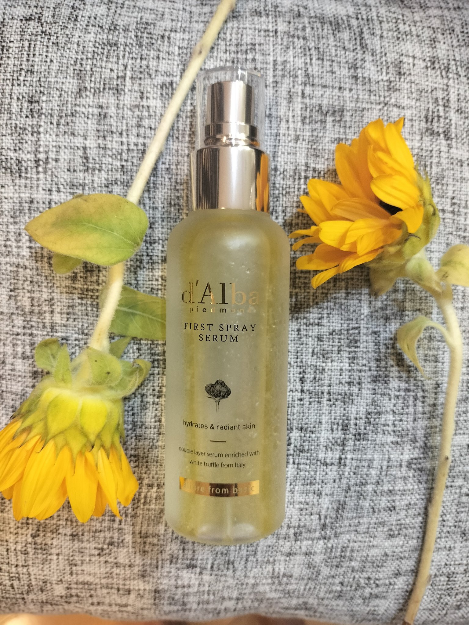 ダルバ ホワイトトリュフファーストスプレーセラム/ダルバ/ミスト状化粧水を使ったクチコミ（1枚目）