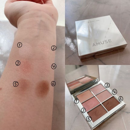 アイ ヴィーガン シアーパレット/AMUSE/アイシャドウパレットを使ったクチコミ(2枚目)