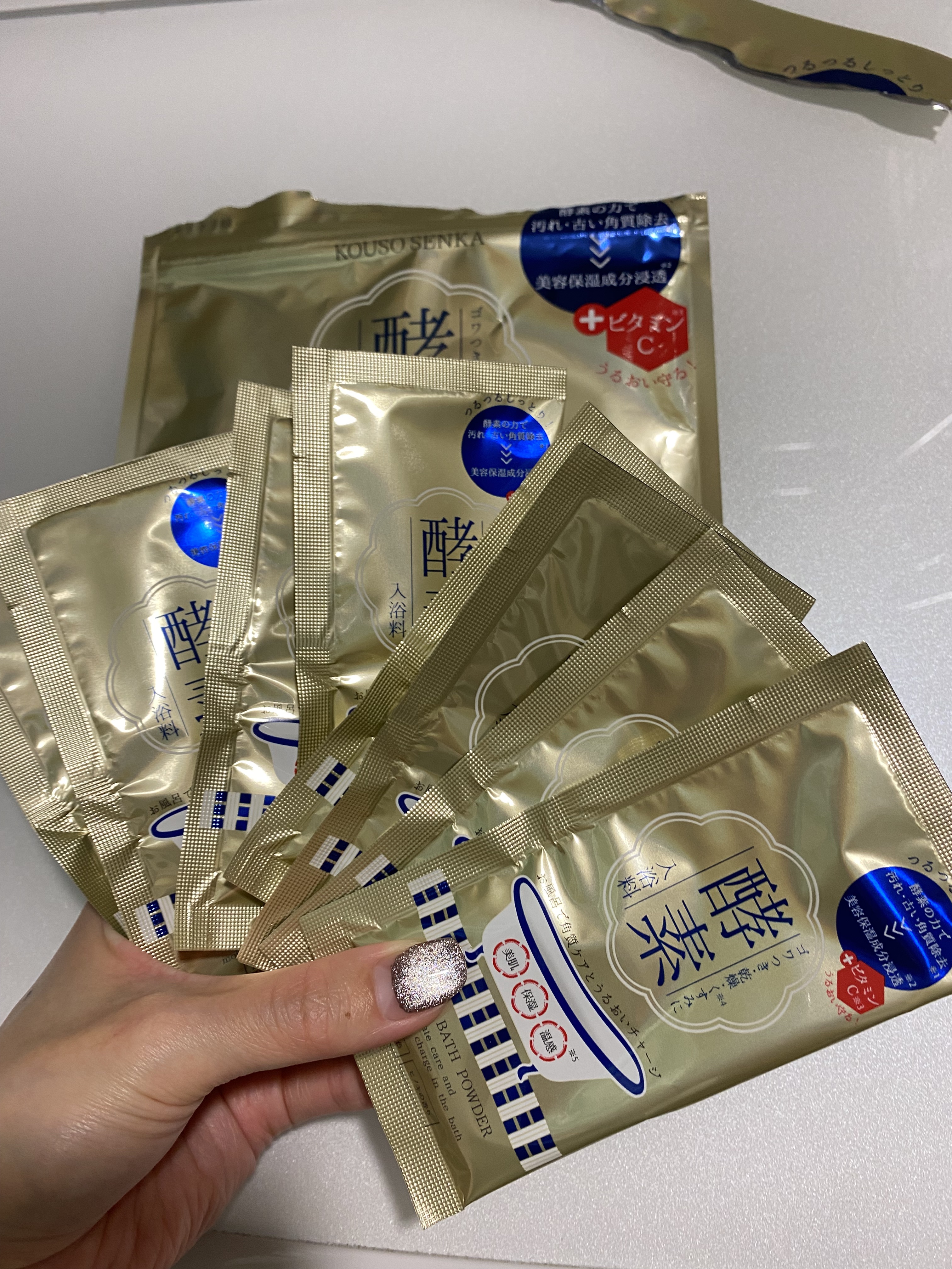 酵素スキンクリアバスパウダー/酵素専科/無機塩系入浴剤を使ったクチコミ（1枚目）